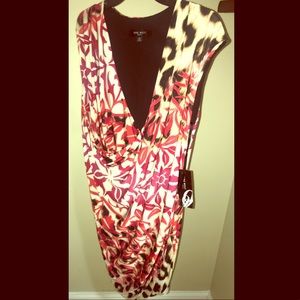 Nine West Blazing Sunset Combo Dress 
NWT